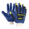 Blue Nitrile Fully Coated Anti Impact Chemical Resistant TPR Gloves Premium Hands Safety for sale