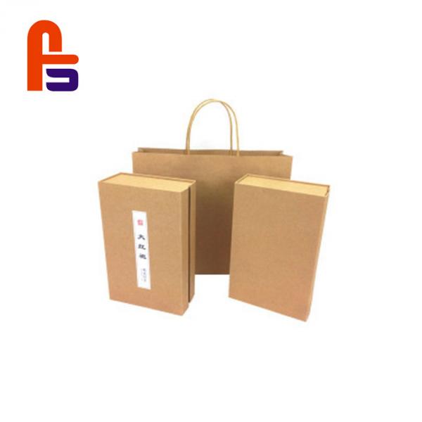 Buy Small Size Custom Printed Gift rown Environmental Friendly Kraft Paper Packaging Box at wholesale prices