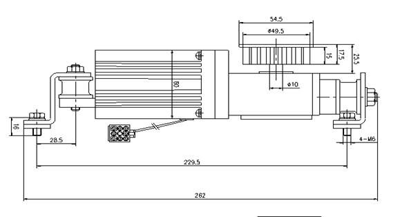 Shopping Mall Automatic Door Square 24V Brushless Motor with High Power Small Sound