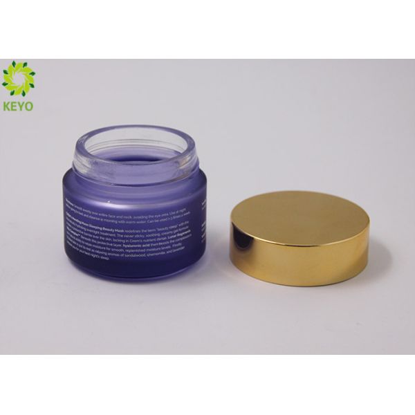 50ml Round Cosmetic Cream Jars Custom Color And Silk Printing Logo Acceptable