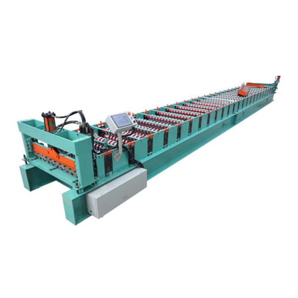Hydraulic Cut Corrugated Sheet Roll Forming Machine , Sheet Metal Corrugating Machine 8-12m/min