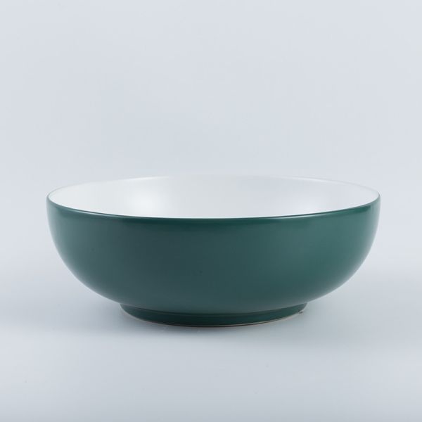 Polished Surface Counter Top Bathroom Sink Smooth Easily Maintain Round Ceramic Basin