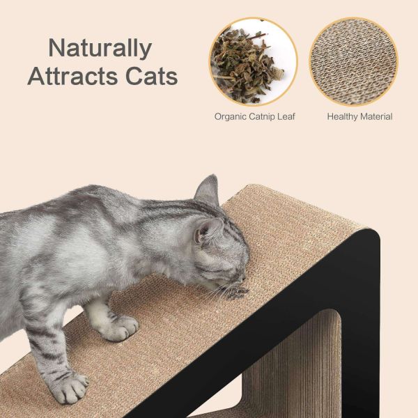 Cat Scratcher Bed, Cardboard Cat Bed with Catnip Christmas Couch Cat Scratching Board Cardboard Cat Couch, Large Thick