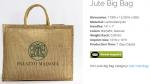 Jute big bag,jute tote with front pocket,tote box,laminated jute bag,Excellent