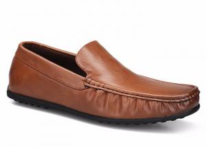 Quality Slip On Mens Soft Moccasin Shoes Genuine Leather  Flats Gommino Driving Shoes for sale