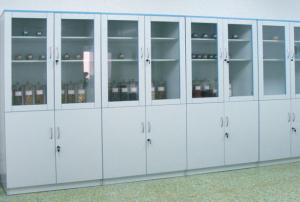 Quality CE Verified Pharmacy Medicine Cabinet Full Wood Structure For Hospital for sale