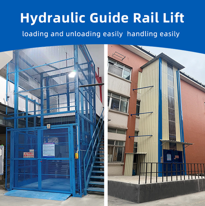 Hydraulic Vertical Freight Lift 7th Floor Hyd Lifts Customizable