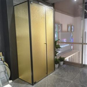 China SAI Tempered Laminated Glass Decorative Shower Screen Partition Window Door Crystal Clear Fluted Reeded Texture Pattern on sale