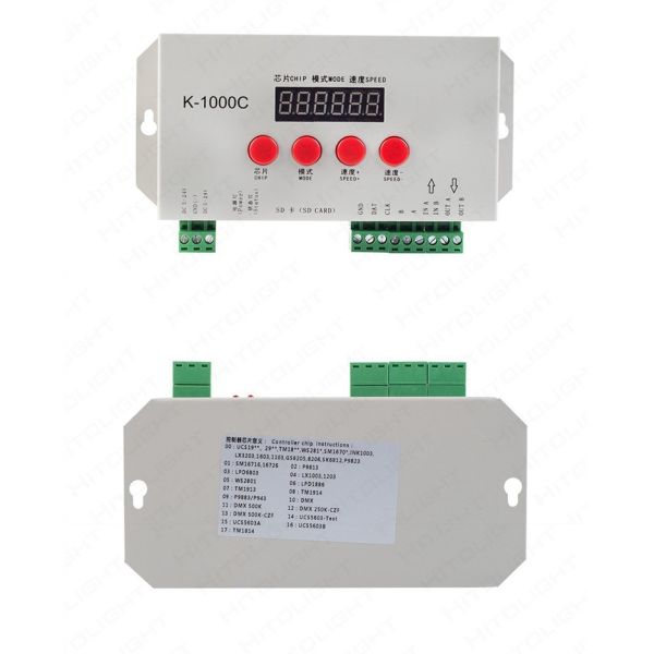 K1000C LED Pixel Tape Controller For DC 5V 24V WS2812B WS2811 Strip Light