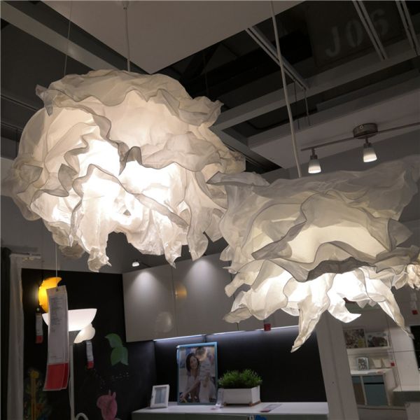 Modern White Cloud Chandeliers Bedroom Living Room Dining Room Paper Chandeliers(WH-MI-403)