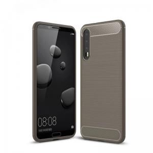 Quality Shockproof Armor Carbon Fiber Hybrid Brush Mobile Cover Phone Case for Huawei P20 plus for sale