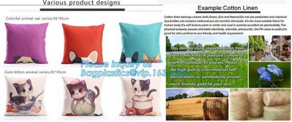 Wholesale creative double sided printing cheap cushions geometric deer custom cushion cover 50x50,applique work cushion