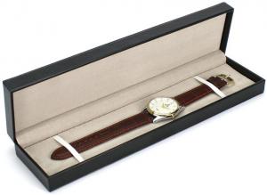 China SGS Decorative Custom Leather Gift Box Leather Watch Storage Case Carefully Crafted on sale