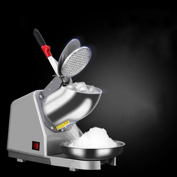 Insulated Handle Shaved Ice Machine Semi Automatic Electric Ice Shaver