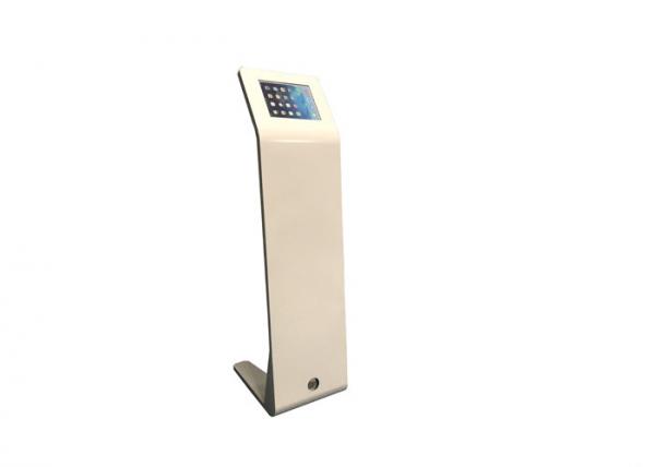 Buy Rugged Industrial Metal Ipad Kiosk Stand Freestanding with Large Advertisement Board at wholesale prices