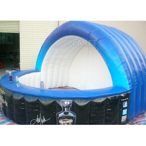 Customized Inflatable Bar Tent 0.4 Mm PVC Tarpaulin Two Door For Display