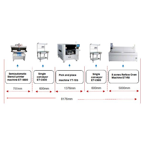 LED Lighting Single Module SMT Machine With Magnetic Linear Motor