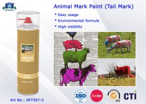 China Fast Drying Waterproof Spray Animal Mark Paint for Pig / Sheep / Horse Tail Purple Red Green on sale