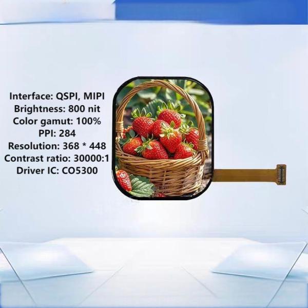 2.05 Inch Amoled Dot Display 368*448 For Outdoor Definition Color Screen