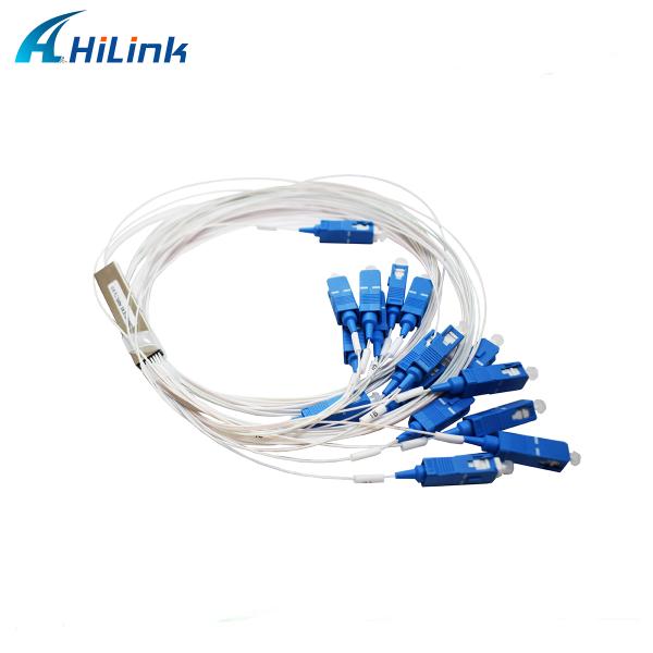SC/UPC Connector 1x16 PLC Splitter ABS Type Mini Tube 0.9M Fiber Optical Splitter