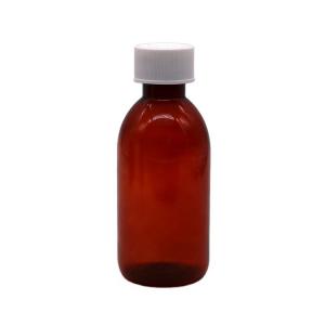China CRC Cap PET Square Sterile Cough Syrup Oral Liquid Bottle Container for Medicine 120ML/4OZ on sale