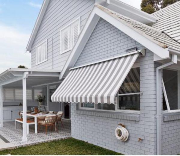 1.4m Aluminium Drop Arm Window Awning Light Retractable Awning