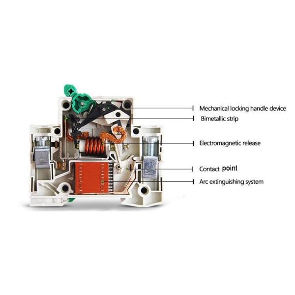 Household Miniature MCB Circuit Breaker Unfrequented Switching