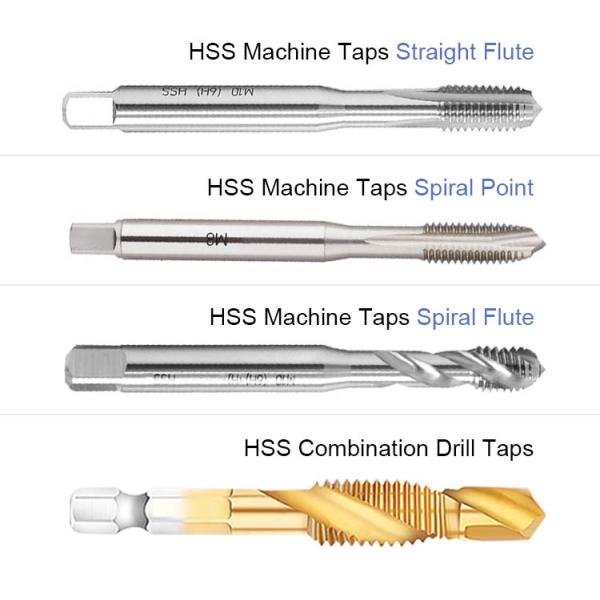 BSF BSW Spiral Point Plug Tap Screw Machine HSS Cnc Tapping Tool