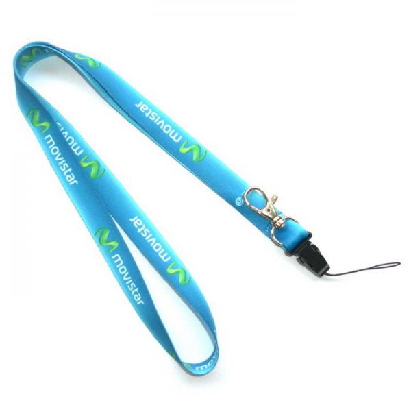 Buy Dye Sublimation Mobile Phone Lanyard Printed Pantone Colored 15 MM Width at wholesale prices