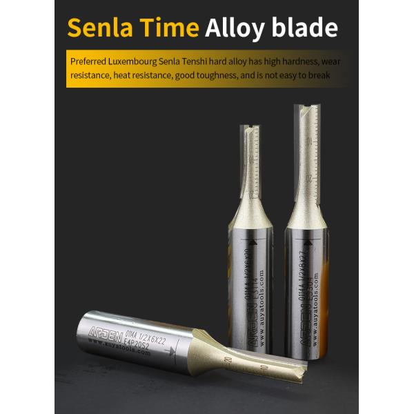 ARDEN Flush Trim Bit Wood Turning Carbide Woodworking Cutting Tools Double-Edged Metric Straight Knife Milling Cutter