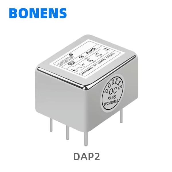 Buy DAP2 1A 3A 6A 10A PCB mounting single phase EMI EMC power filter emi filters pcb mount noise filter for amplifier at wholesale prices