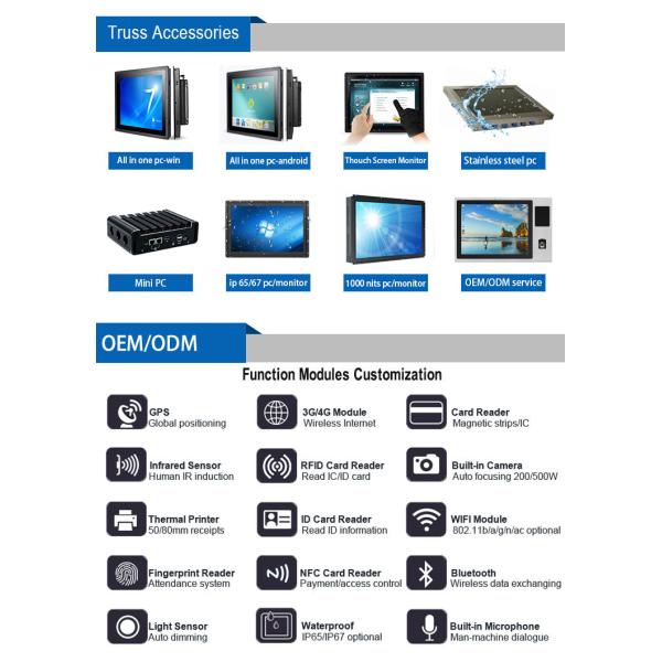 Rugged Industrial Touch Screen Panel Pc Computer Kiosk Tablets 10.1 Inch Android 6.0