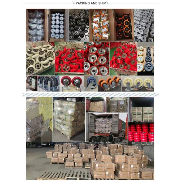 Light Duty Caster Wheel with Black, White Core PVC Rubber Omni-Directional, Directional Wheel for Industry Hot Sale