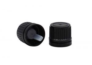 Quality 18mm 20mm Black Tamper Evident Plastic Cap Tamper Evident Screw Cap For Bottles for sale