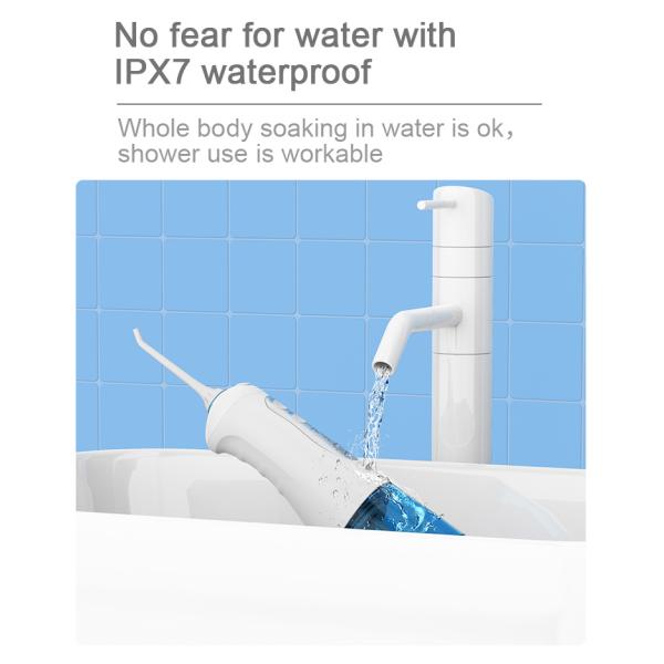 1400mAh Cordless Water Flosser , Professional Water Pick Teeth Cleaner