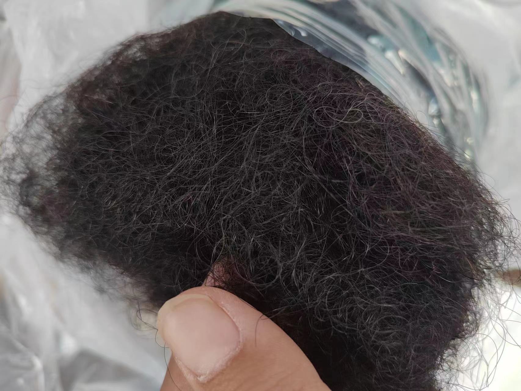 Kinky Curly Human Hair Bundles For Braiding And Lock Extensions Chemical Processing