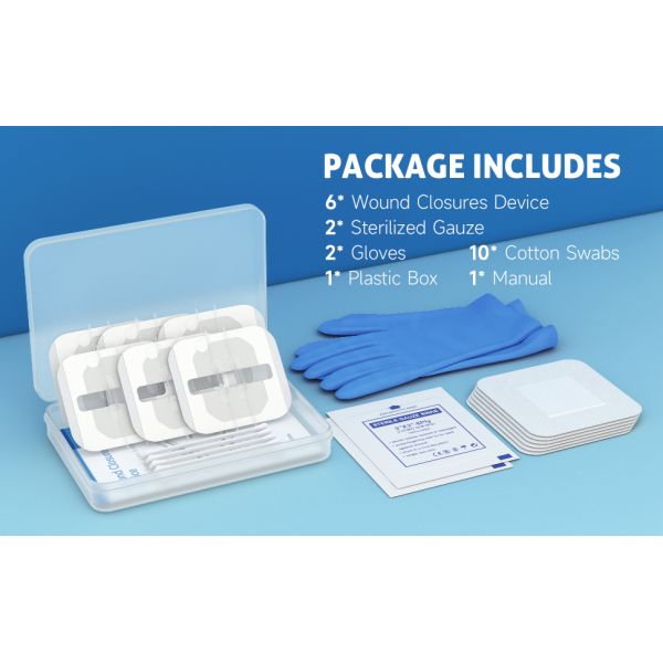 PWT1002 Flexible Fabric Bandages Wound Closure Device 6PCS