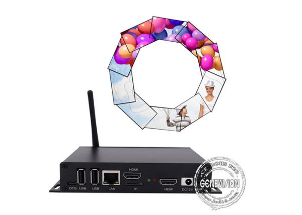 Android HD Media Player Box Streaming Splicing Video Processor For Irregular LCD