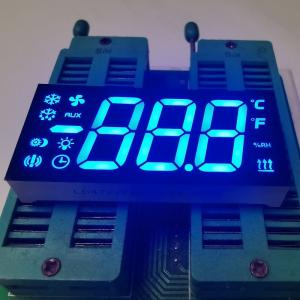 Quality Custom 3 Digit 7 Segment LED Display Ultra Blue Common Anode for Refrigerator Controller for sale