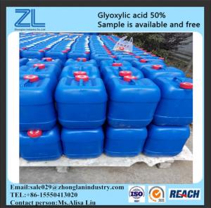 Quality glyoxylic acid 50% used as Chelating agent,CAS NO.:298-12-4 for sale