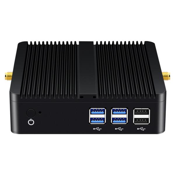 Buy DDR3 RAM Fanless Mini PC Intel Processors Mini Desktop Computer Aluminum Chassis at wholesale prices