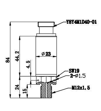 No Hysteresis 60MPa Fuel Pressure Transmitter For Armored Vehicles