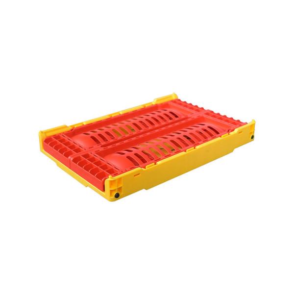 Buy PP Plastic Stackable Folding Storage Crate With Handle at wholesale prices