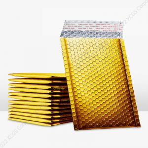 China Heatproof Gold Bubble Mailer Poly Bags Self Seal Shock Resistant on sale