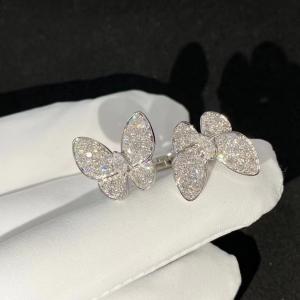 China Small Elegant Van Cleef Jewelry 1pcs Van Cleef 18K White Gold Ring on sale