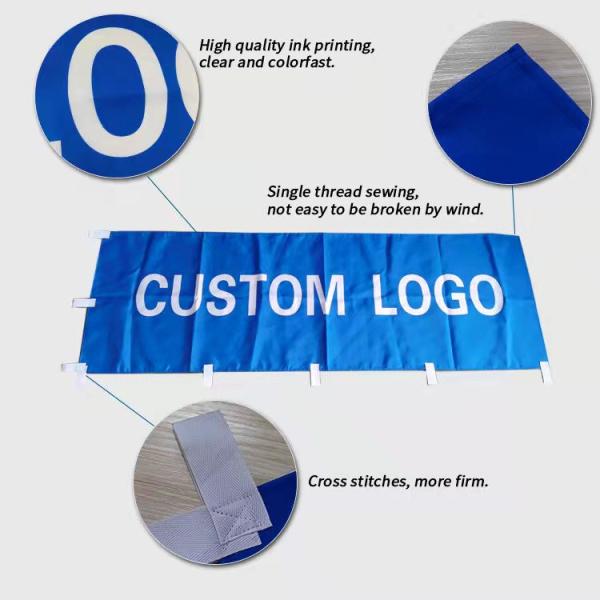 Decorative Vertical Promotion Nobori Flag Custom 60x180cm For Advertising