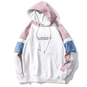 Quality Blue / Pastel Pink Hoodie Mens , Loose Fit Hoodie Men'S Long Sleeve Customized Logo for sale