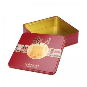 Quality Embossed Rectangular Tea Tins Metal Tea Storage Containers Tin Box Canisters for sale