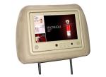 Remote control Car Seat LCD Screen Player With IR Sensor , Memory Card Insert