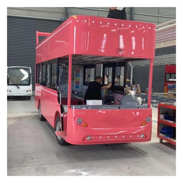 Electric Battery Operated Tourist Bus Double Decker Sightseeing Car Custom Golf Carts